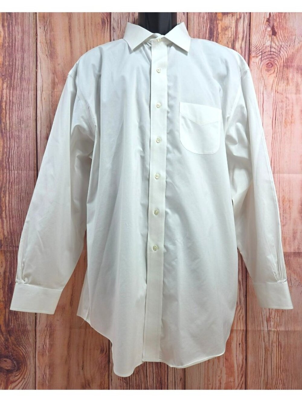 Brooks Brothers Madison Fit White Dress Shirt 18-35 Non-Iron Supima Cotton